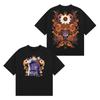 Nueva camiseta de manga corta de inyección directa vintage de Naruto, de anime clásico japonés de dibujos animados, de gran tamaño, de calle principal