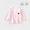 Roupas de bebê, camisetas de manga comprida para bebês, novas blusas casuais de primavera e outono para meninos e meninas, roupas infantis