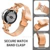Adecuado para Google Pixel Watch 1/2/3/4m Tipo Cierre de Tortuga Acero Inoxidable Milanesa Correa de Reloj Milanés