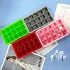 Molde de Silicona para Cubitos de Hielo Bandeja de Hielo Caja de Almacenamiento Caja para Hacer Hielo para Refrigerador Artefacto para Cubitos de Hielo Congelados Caja para Cubitos de Hielo de Gran Capacidad Caja para Almacenamiento de Hielo