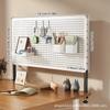 Prateleira de Armazenamento com Painel Perfurado para Mesa de Trabalho Prateleira Vertical sem Furos para Mesa de Estudante Mesa de Computador Prateleira de Armazenamento Prateleira de Exibição