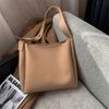 Bolso de hombro de gran capacidad para mujer, informal, de piel suave, sencillo, moderno, para uso diario