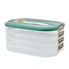 Caja para Dumplings de Gran Capacidad Multicapa, Caja de Almacenamiento de Plástico de Grado Alimenticio para Refrigerador, Almacenamiento, Conservación, Congelación Rápida de Dumplings y Wontons, en Capas