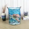 Cesta de ropa sucia cilíndrica con asa reforzada, cubo de almacenamiento de ropa sucia plegable para baño, cesta de ropa sucia plegable, venta al por mayor desde el fabricante