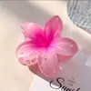 Presilha de cabelo de frangipani transfronteiriça europeia e americana, presilha lateral popular para feriado, acessório de cabelo tipo presilha tubarão para coque no topo da cabeça atacado