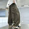 Calças Infantis Primavera e Outono 2026 Novo Estilo Crianças Maiores Outono Casual Streetwear Outono Infantil Calças Cargo de Perna Larga