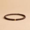 Pulseiras de Sândalo Dourado para Meninas, Pulseiras Simples para Casais, Contas Budistas, Estilo Étnico, Contas de Rosário, Círculo Único Atacado