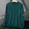 Nueva Camiseta Base para Hombre y Mujer de Cuello Medio Alto, Terciopelo de Doble Cara, Forro Polar Otoño e Invierno, Engrosada, Cálida, Corte Slim de Negocios, Estampada
