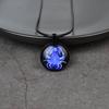 Suministro de fábrica venta caliente transfronteriza collar con colgante de cristal gema del tiempo de los doce signos del zodiaco cadena de suéter simple para todo tipo de ropa