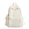 Mochila versátil de cor sólida, fresca e simples, estilo japonês, para meninas, adequada para uso casual, aulas escolares e para alunos do ensino fundamental II e médio