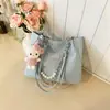 Bolsa Moda Tendência Estilo Coreano Feminina 2026 Outono Nova Chegada Grande Capacidade Bolsa de Ombro Casual Bolsa Tote Elegante para o Dia a Dia