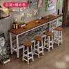 Mesa de jantar mesa e cadeiras de parede conjunto mesa de parede lateral da janela mesa de bar loja de chá com leite loja de conveniência lanchonete mesa longa