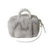 Nuevo Bolso de Mano de Felpa con Forma de Calabaza, Bolso de Hombro a la Moda y Versátil Estilo Nube con Piel Sintética y Diseño Plisado