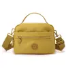 Bolsa de ombro simples em tecido Oxford de nylon, bolsa transversal leve e estilosa, nova bolsa de mão feminina casual multicamadas