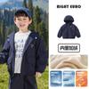 Jaqueta com Capuz Forrada de Fleece Estilo Europeu para Meninos Outono e Inverno 2026 Novo Modelo Roupas Infantis para Crianças Pequenas Top Quente de Inverno