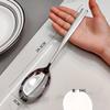 Cuchara de acero inoxidable 304 para uso público, ligera, de lujo, para hoteles, de autoservicio, para mesas pequeñas, para teppanyaki, para carnes domésticas, para freír.