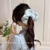 Scrunchie de lenço quadrado floral estilo floresta para mulheres, super grande e bonito, para prender o cabelo em um coque, acessório de cabelo versátil de alta qualidade