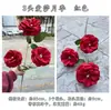 Oferta especial tema rojo grande boda flor artificial al por mayor rojo chino escenario camino fila de flores base decoración flor falsa