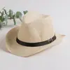Sombrero Occidental Fresco para Hombres de Mediana Edad y Mayores Sombrero de Paja Rizado de Ala Ancha Topper de Verano para Hombre de Mezclilla Parasol para Exteriores
