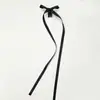 Fita de 36cm Longa Algodão Poliéster Laço Pegador Estilo Ballet Fada Doce Grampo de Cabelo Y2K Princesa Fofo Adorno de Cabeça