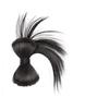 Peluca con cabeza de volante de plumas de pollo, pinza para el pelo, peluca con cabeza de bola de pelo artificial, horquilla, bolsa para peluca con cabeza de capullo de flor de Spice Girl