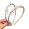 Diadema de Lunares con Dientes Estilo Coreano para Niñas, Diadema de Corona Alta, Pinza para el Cabello Antideslizante, Accesorio para el Cabello de Uso Diario