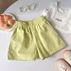 2026 Nuevos Shorts de Colores Dulces para Niñas Verano Sueltos Casuales Deportivos Pantalones Cortos Versátiles de Cintura Alta Pierna Ancha