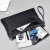 Bolsa Carteira Envelope à Prova d'Água em Tecido Oxford Grande Capacidade para Homens Bolsa Pequena Casual Bolsa de Axila Simples Bolsa para Celular