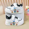 Zapatos para Niñas 2026 Nueva Moda Verano Tenis de Dibujos Animados Infantiles Niños Grandes Tenis Blancos Casuales de Princesa