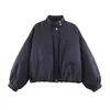 Venta al por mayor 2026 Primavera Nueva Chaqueta Bomber de Rayas Finas Estilo Europeo y Americano para Mujer 82877