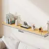 Estante de pared tabla de madera de una sola tabla sala de estar mesita de noche estante de soporte sin perforación estante flotante de pared para el hogar