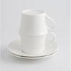 Xícara de Café e Pires de Porcelana Fina Casual Branco Puro Xícara Europeia Latte Italiano Flor Cerâmica Chá da Tarde Xícara de Chá Pequena de Luxo