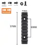 Trilho de Montagem Keymod Barra de Trilho de Metal 20mm 9 Slots Trilho 9Slots Material de Liga de Alumínio