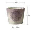 Juego de Té Rosa Perla Degradado Mate Pintado a Mano Cerámica Hecha a Mano Tapa de Tetera Taza de Maestro Hojas de Té para Uso Doméstico