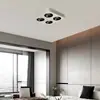 Foco empotrable de rejilla cuadrada de espectro completo con dos, tres o cuatro focos, regulable en tres colores, foco antideslumbrante para sala de estar