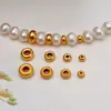 Accesorios Espaciadores Chapados en Oro Plata S925 Pulsera Collar Cuentas Espaciadoras Producto Semi-Terminado DIY Espaciador Pulsera de Cuerda Trenzada Espaciador