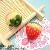Simulación tridimensional fresa manzana resina accesorios pegamento crema diy funda para teléfono móvil accesorios para el cabello hebilla para zapatos pegatinas para refrigerador pegatinas para aretes