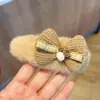 Gatito de Peluche Clip de Ruptura Lindo Corazón Girly Clip Grande BB Clip Estudiante Dulce Clip Lateral Flequillo Pinza para el Cabello