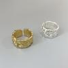 Qingdao Jewelry Diseño de Nicho Europeo y Americano Ins Tendencia Retro Simple Lujo Ligero Apertura Anillo de Textura Ajustable