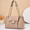 Bolsa de comércio exterior de fábrica feminina 2023 nova moda versátil couro macio bolsa de corrente losango ombro único bolsa de mão para levar no ombro