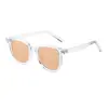 Gafas de sol cuadradas, sencillas y gruesas, de montura marrón y amarilla, semitransparentes, para hombre y mujer, modernas y vintage, para miopía, 2023