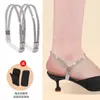 Tiras Antiderrapantes para Sapatos de Salto Alto, Sem Necessidade de Instalação, Multicoloridas com Strass, Tiras Elásticas de Fixação