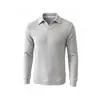 Camiseta casual de manga larga de color liso para hombre de comercio exterior primavera y otoño, sudadera holgada de talla grande para hombre, camiseta básica, camiseta superior para hombre