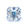 Moissanita Ace de forma especial, piedra desnuda, azul hielo, chaflán cuadrado, color plano, moissanita de forma especial, venta al por mayor