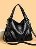 Bolso de Moda para Mujer Bolso para Señoras de Mediana Edad y Mayores Bolso de Mamá Gran Capacidad Bolso de Hombro Cruzado de Mano Bolso Elegante de Cuero Suave Bolso de Moda