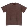 Camiseta Pesada 230g Manga Curta Transfronteiriça Logo Personalizável Caimento Solto Cor Sólida Algodão Estilo Americano Lavada Vintage Camiseta de Manga Curta