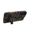 Couro Estampado Borboleta Retrô Maçã 16 Capa para Celular Iphone15Promax Camurça Xr Nicho Feminino Corrente 17
