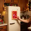 Nuevo producto transfronterizo: Marco de fotos de hombre de jengibre navideño, imán para nevera, pegatina magnética acrílica para nevera, pegatina magnética de Papá Noel