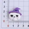 Acessórios de Resina de Fantasma e Abóbora de Halloween Desenho Animado Enfeites DIY Acessórios de Cabelo Chaveiro Pequenos Pingentes Charms para Tamanco DIY