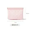 Nuevo estuche de cuero a cuadros de alta gama para gafas para mujer, bolsa de almacenamiento de lápiz labial con resorte de cierre automático, bolsa portátil impermeable para viajes